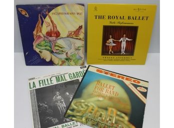 Four TAS List Ballet Records Encounter From Venus, Royal Ballet, Ballet For Band & SEALED La Fille Mal Gardee