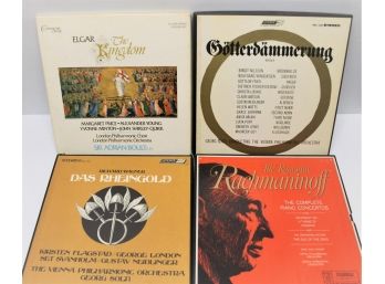 Four TAS List Classic Boxsets From Rachmaninoff, Wagner Das Rheingold, Elgar The Kingdom & Gotterdammerung