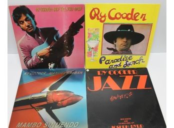 Ry Cooder Lot With Bop Till You Drop, Jazz, Mambo Sinuendo Double Album & Paradise & Lunch