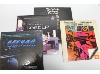 Four Test Records From JBL Superecord, Technics Dbx Recording Beyond The Sound Barrier, Burbank & AP Test Lp