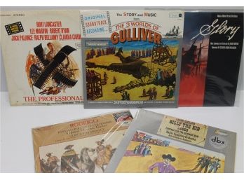 Five Soundtrack Albums SEALED Glory, The Professional SEALED 3 Worlds Of Gulliver, Rodrigo & Billy The Kid DBX