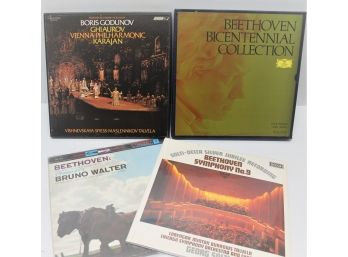 Rare Group Of Four Off The Tas List With Three From Beethoven With Two SEALED Plus Boris Godunov Karajan