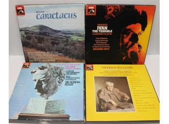 Lot Of Four TAS List Boxsets W/ Caractacus, Ivan The Terrible, Vaughn Williams Choral Music & Nine Symphonies