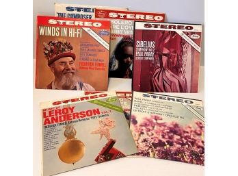 7 Mercury Living Presence TAS List Records W/ Sibelius, Leroy Anderson, Paul Paray, Winds In Hi- Fi, Bolero