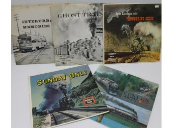 Five TAS List Steam Engine MFSL Albums W/ Burlington Route, Ghost Train, Interurban Memories, QUAD Extra 4449