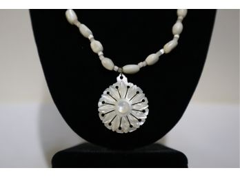 Vintage Mother Of Pearl Necklace