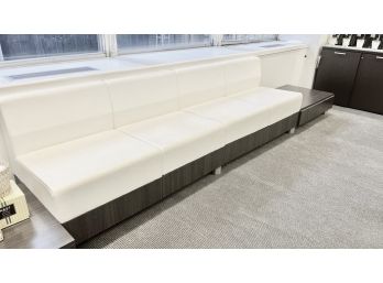 Pair Of Allsteel Sofas With Storage And End Table