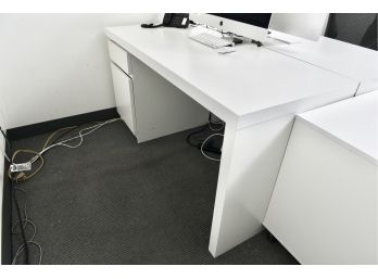 IKEA Malm Laminate One Drawer One Cabinet Work Desk