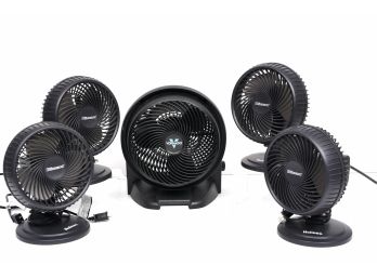 Vornado Table Top Fan And Set Of Four Holmes Blizzard Table Top Fans