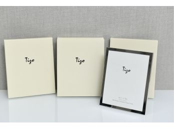 NEW! Set Of Five Tizo Hand Polished Silver-plated Lacquered Picture Frames