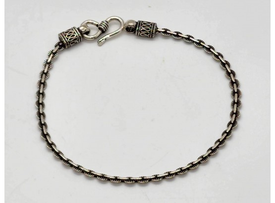 Bali Bracelet In Sterling With Hook Closure