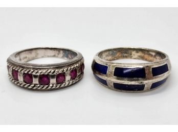 2 Vintage Sterling Rings