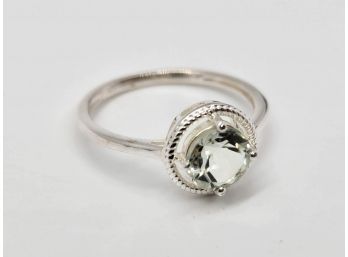 Prasiolite Ring In Sterling Silver