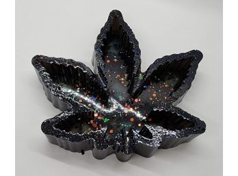 Wicked Cool, Handcrafted Resin Pot Leaf Ashtray