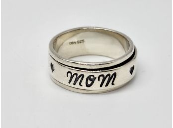 Size 7 Sterling Mom Spinner Ring