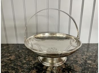 Antique Tiffany & Co Sterling Silver Footed Bowl With Handle