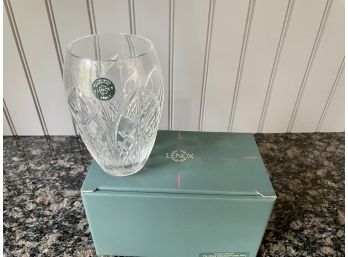 Lenox Crystal Small Vase From The Abbey Collection With Original Box