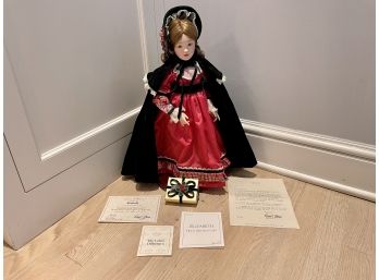 Lenox Porcelain Collector Doll 'Elizabeth, Her Christmas Gift' - With Original Box