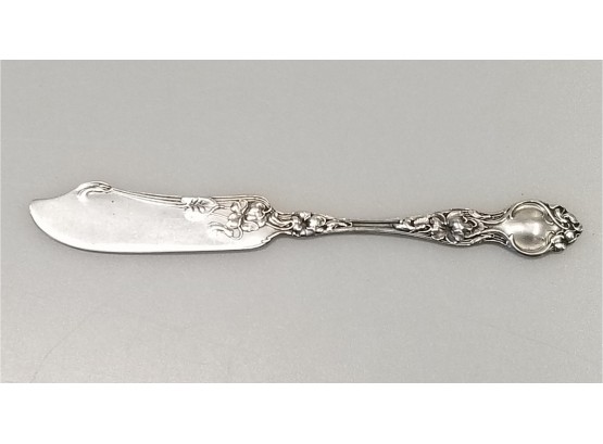 Antique Wallace Sterling Silver Butter Knife