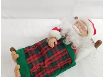 Snoring Santa Claus In Bed Santa Claus Music Box