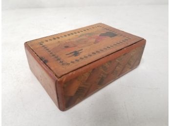 Vintage Japanese Secret Locking Wood Box