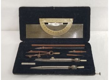 Vintage Dietzgen Drafting Tool Set - Made In Germany