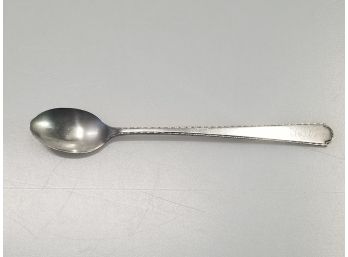 Antique Sterling Silver Engraved Baby Spoon - Engraved With The Name Nicole