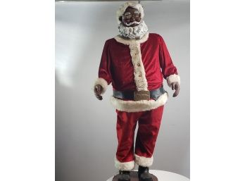 Singing Santa Claus  5 Foot Made By Gemmy Animated