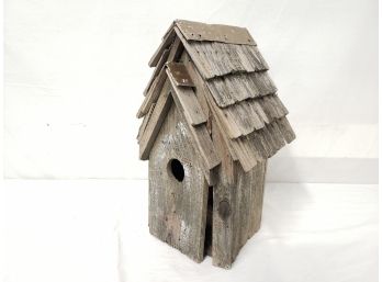 Weathered Wood Birdhouse