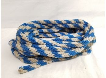 40 Ft Blue And White Rope 3/4' Thick