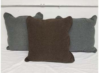 Three Small Throw Pillows