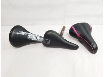 Trio Of Bicycle Seats Including A Mongoose