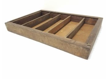 Vintage Thin Wood Box Tray