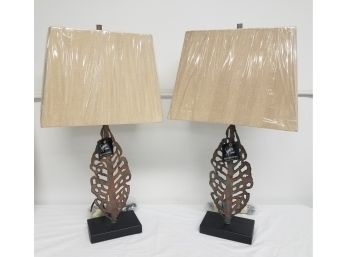 Pair Of Signature Design Ashley Table Lamps - NEW