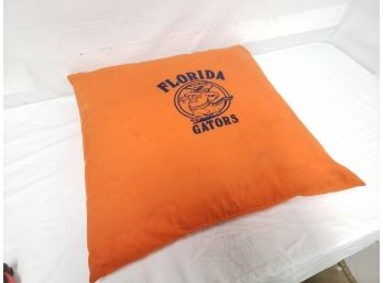 Vintage University Of Florida Gators 24' X 24' Orange Pillow