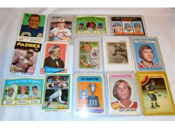 Vintage Cards With Carlton Fisk Rookie Card
