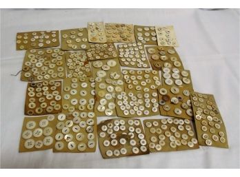 Huge Lot Of Mother Of Pearl Buttons