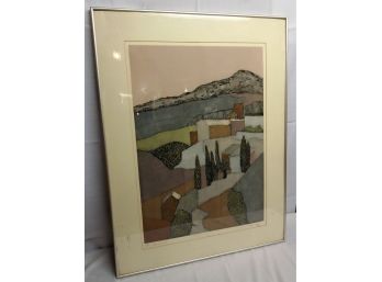 Signed Jean Mazo Collagraph Artist Proof - Connecticut Artist