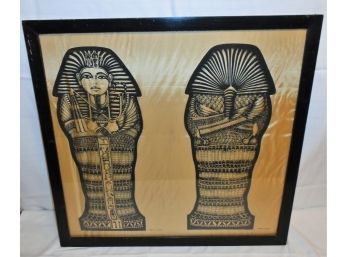 Jane Herzenberg Silk Tapestry Of Egyptian Pharaoh King Tut