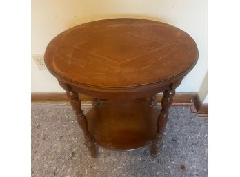 Traditional Wood Carved Accent Table