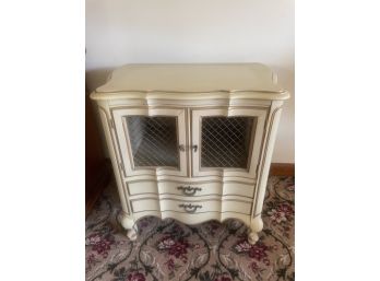 Accent Table With Front Caging