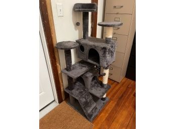 Multi Tiered Cat Tower With Scratching Post
