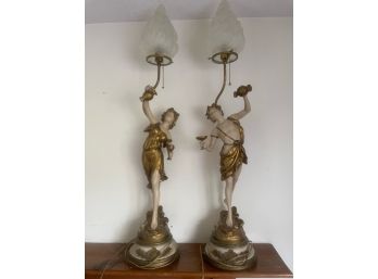 Baroque French Lamps - Pair Of 2