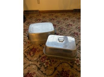 Roasting Pans Lot Of 2, Frigidaire And Ware-Ever - 2 Sets