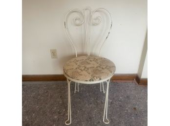 Metal Hairpin Leg Accent Chair With Reupholstered Seat