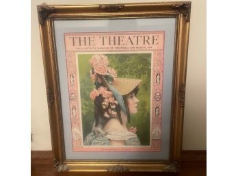 The Theatre Magazine Cover - Framed Art Print