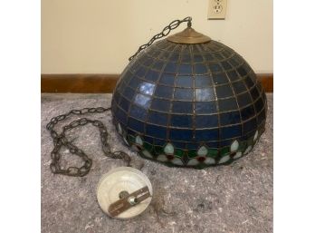 Large Colored Glass Tiffany Style Dome Lamp Shade Chandelier