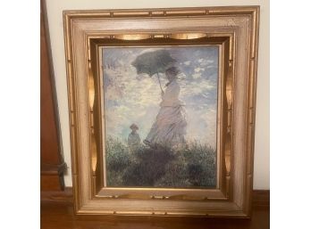Madame Monet And Her Son, Monet - Framed Art Print On Board