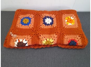 Fall Colored Knitted Blanket