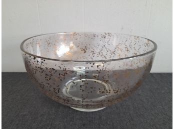 MID CENTURY Speckled Glass Bowl